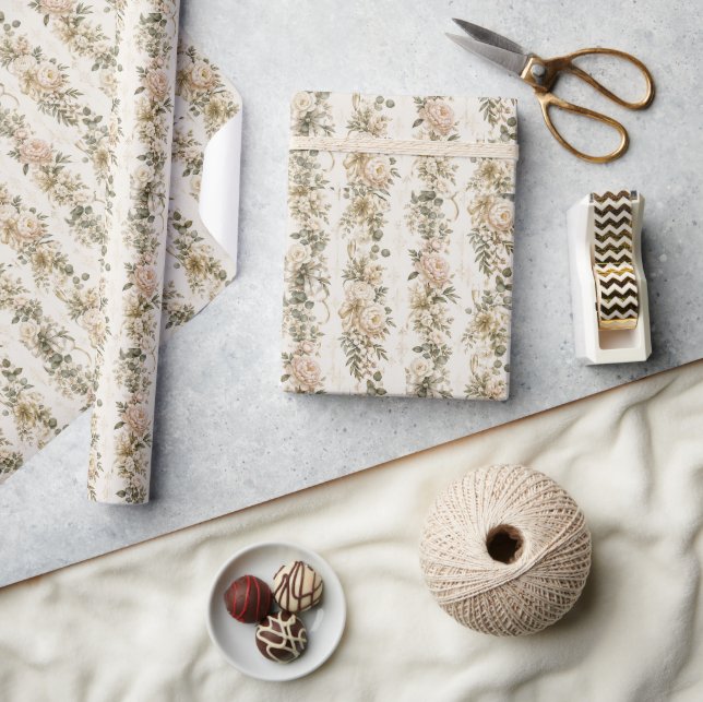 Botanical Wedding Gift Wrap | Blush Florals (Crafts)