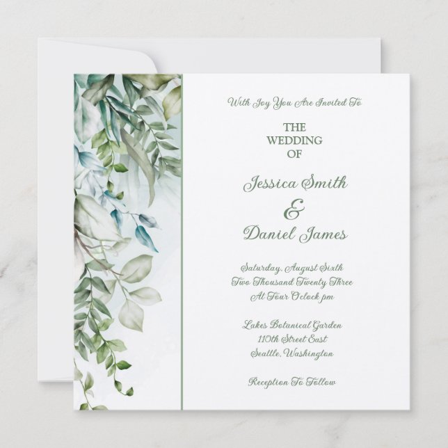 Botanical Wedding Invitation (Front)