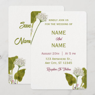 Botanical Wedding Invitation