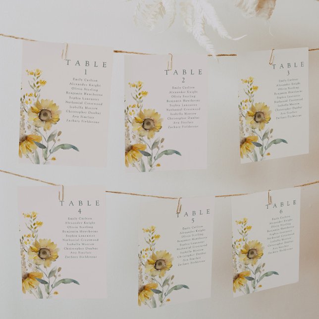 Botanical Wedding Table Cards (Creator Uploaded)