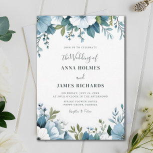 Botanical Whimsical Spring Garden Party Wedding Invitation