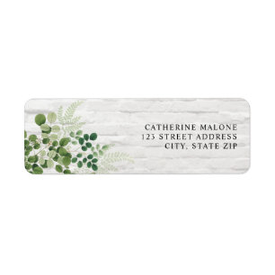 Botanical White Brick Address