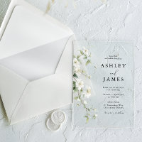 Botanical White Floral Gorgeous Wedding