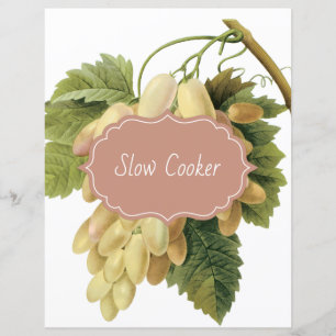 Botanical White Grapes Recipe Divider