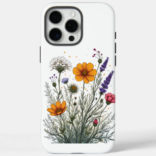 Botanical Wildflower Eco-Friendly Design for Natur iPhone 16 Pro Max Case