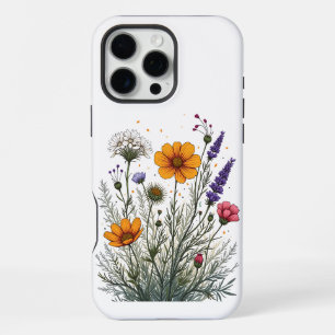 Botanical Wildflower Eco-Friendly Design for Natur iPhone 16 Pro Max Case