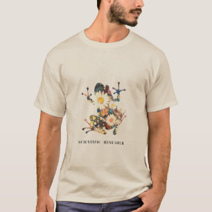 Botanical Wildflower Frog Scientific Research T-Shirt
