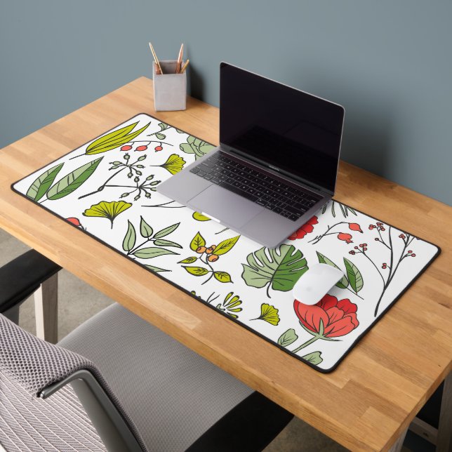 Botanical Wildflower Garden Desk Mat (Office 2)