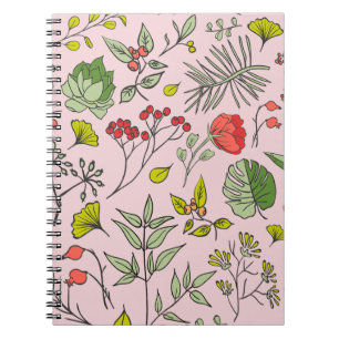 Botanical Wildflower Garden Notebook