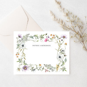 Botanical Wildflowers   Elegant Card