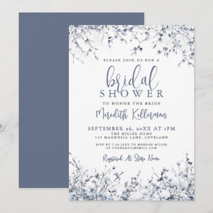 Botanical Winter Bridal Shower Invitation