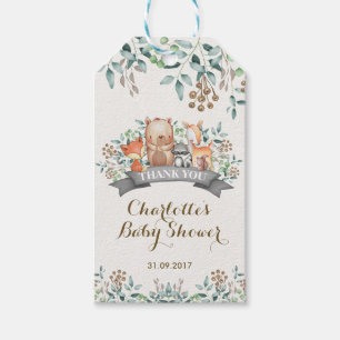 Botanical Woodland Animals / Whimsical Forest Gift Tags