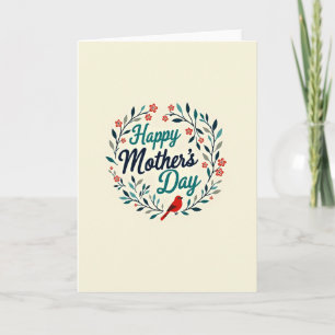 Botanical Wreath Celebration Card