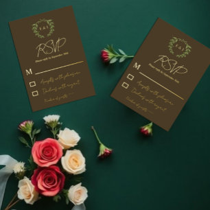 Botanical Wreath Earth Tone Wedding