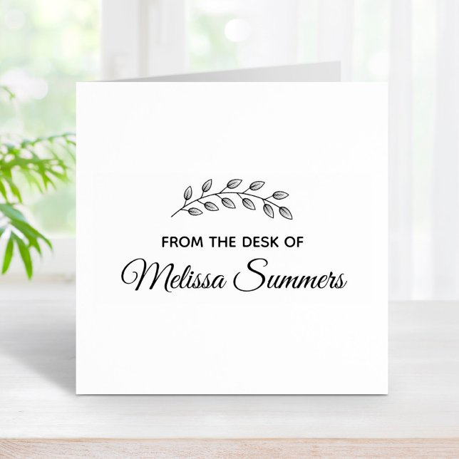 Botanical Wreath Leaves Branch from the Desk of Rubber Stamp (Creator Uploaded)