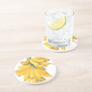 Botanical Yellow Bananas Coaster
