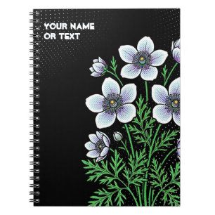 Botanical Zenith: Paraquilegia anemonoides Pop Art Notebook