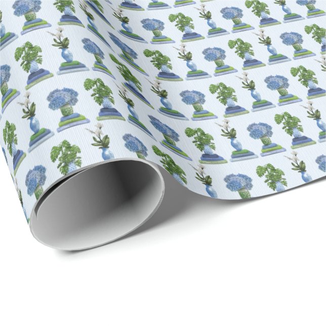 Botanicals and Books Wrapping Paper (Roll Corner)