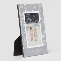 Botanicals Photo Easel Back Frameless Picture