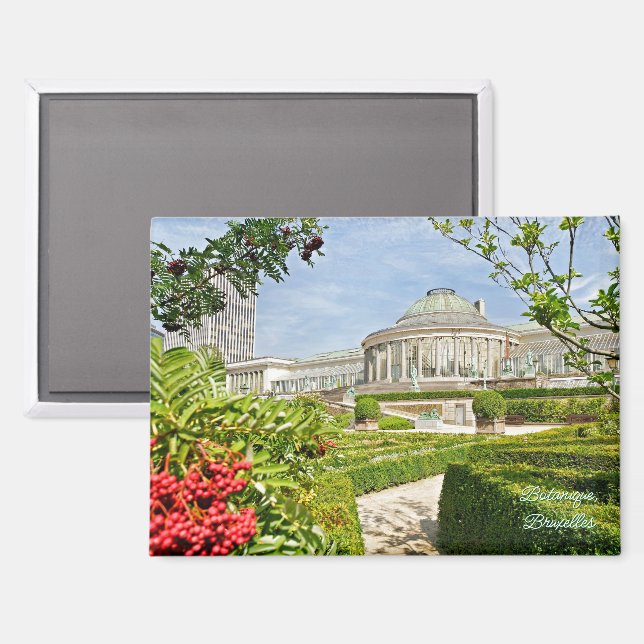 Botanique parc in Brussels Magnet (Front/Back)