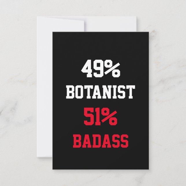 Botanist Badass Card (Front)