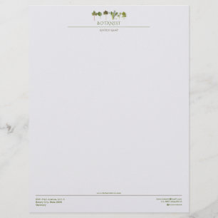 Botanist Business Custom Letterhead