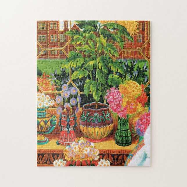 Botanist Cat By Louis Wain Jigsaw Puzzle (Vertical)