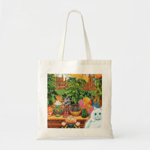 Botanist Cat By Louis Wain Tote Bag