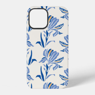 Botany Geometric Baroque Iris Flower Pattern. Seam iPhone 12 Case