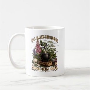 Botany Humour All Plants Edible Some Only Once Art Coffee Mug