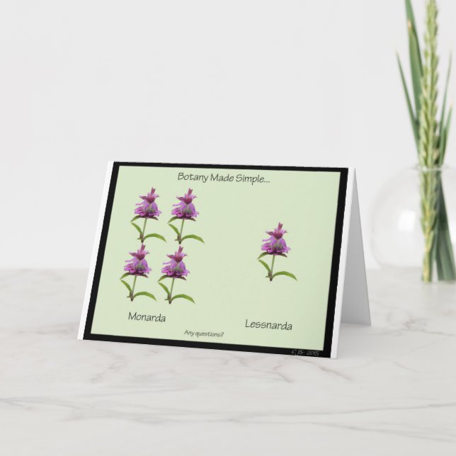 Botany Made Simple 7 x 5 Greeting Card - blank (Front)