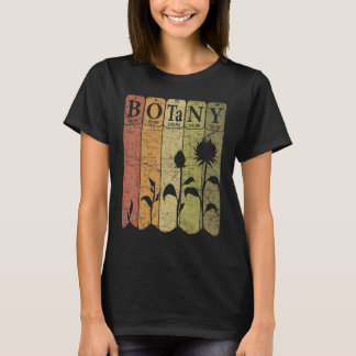 Botany Periodic Table Elements Plant Lover Botanic T-Shirt