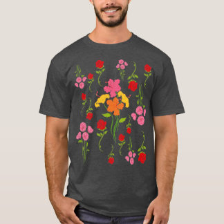Botany Plants Floral Wildflowers Nature Flowers Bo T-Shirt