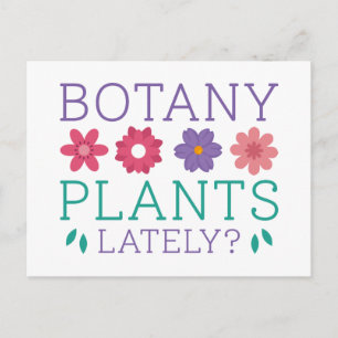 Botany Plants Lately Postcard