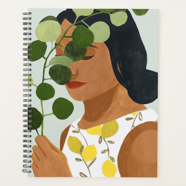 Botany Portrait - Woman with Greenery Planner (Front)