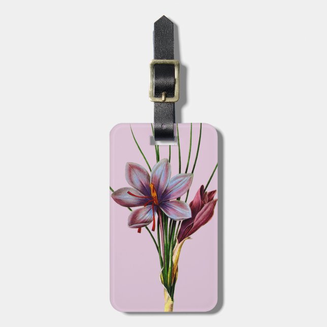 Botany: Saffron Luggage Tag (Front Vertical)