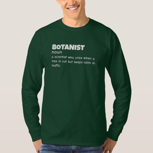 Botany Teacher Funny Definition T-Shirt (Front)
