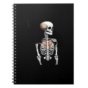 Botany - Whimsigoth Vintage Skeleton With Colourfu Notebook