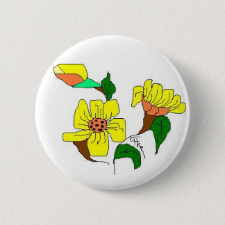 BOTERBLOEM 6 CM ROUND BADGE