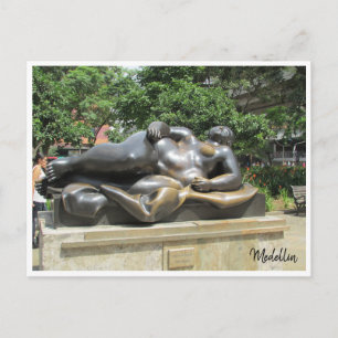 botero female postcard