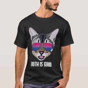 Both Is Good Cat Bisexual Bi Pride T-Shirt