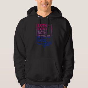 Both Is Good Cute Bisexual Pride Flag Colour Merch Hoodie