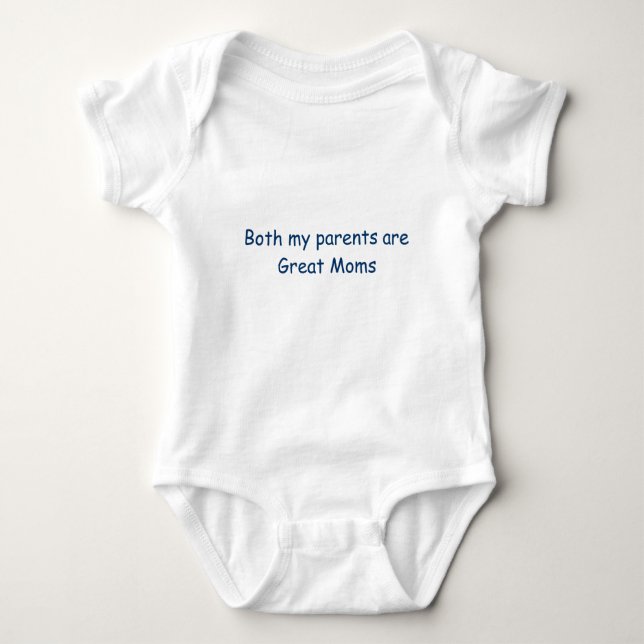 Both my parents are Great Moms Baby Bodysuit (Front)