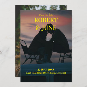 Both side full photo save the date