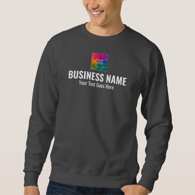 Both Side Print Work Uniform Mens Cool Dark Grey Sweatshirt (Front)