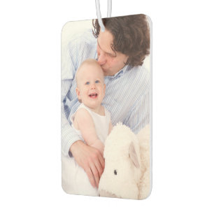 Both Sides Family Photo Custom Unique Car Air Freshener