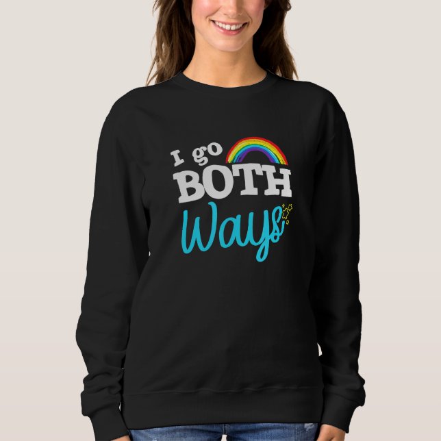Both Ways Lesbian Bisexual Trans Gay Pride Sweatshirt (Front)