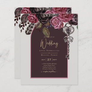 BOTHIC ROSE Burgundy Fall Wedding