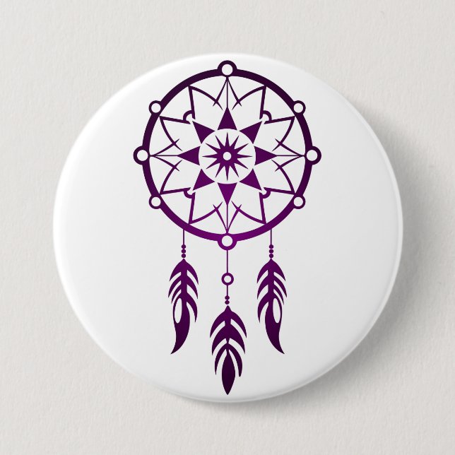 📌✨ Bóton (Button) Filtro dos Sonhos Roxo 7.5 Cm Round Badge (Front)
