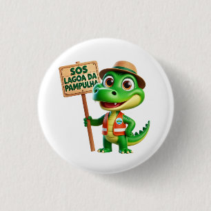 boton campaign SOS Pampulha Lake 3 Cm Round Badge